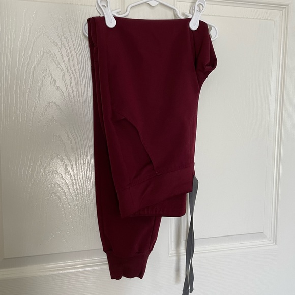 Figs Pants & Jumpsuits Figs Burgundy Jogger Bottom Poshmark